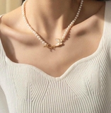 SET DÂY CHUYỀN NGỌC TRAI MẪU BƯỚM