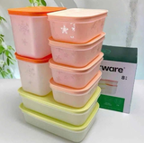 SET 8 HỘP TUP TRỮ ĐÔNG FREEZERMATE HỌA TIẾT BÔNG TUYẾT