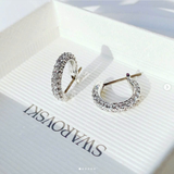 KHUYÊN TAI SWAROVSKI DEXTERA HOOP EARRINGS PAVÉ 5446004