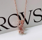 DÂY CHUYỀN SWA TWIST ROSE GOLD