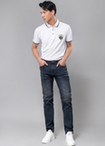 Quần jean slim fit xanh đen ánh tím