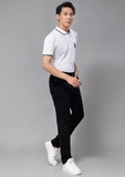 Quần jean nam đen trơn slim fit