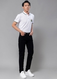 Quần jean nam đen trơn slim fit