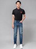 Quần jean xanh basic slim fit