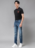 Quần jean xanh basic slim fit