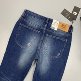 QUẦN JEANS XANH MÀI XƯỚC SLIM FIT