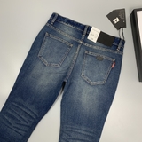 QUẦN JEAN XANH ĐẬM MÀI SLIM FIT