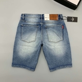 QUẦN SHORT JEAN NAM XANH SÁNG MÀI RÁCH SLIM FIT