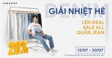 JEAN SALE TOÀN BỘ, GIẢM GIÁ LÊN ĐẾN 20%