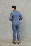 AV103 Vest nam Xanh đậm Kẻ Ô