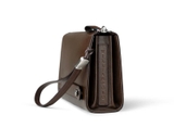 PL01 Ví cầm tay da bò mềm nâu café