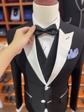 Tuxedo Đen - Cổ Trắng