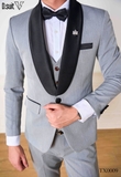 Tuxedo Xám Cổ Đen - TX0009