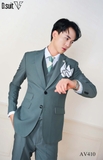AV410 VEST XANH RÊU PASTEL CAO CẤP