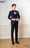 TX0006 Tuxedo đen hoa văn
