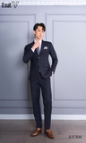 AV303 Vest nam xanh đen cao cấp