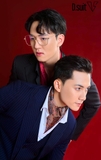 AV 005.NEW - VEST XANH KẺ SỌC CAM