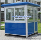 Bốt gác bảo vệ khung thép bo tròn 4 góc cao cấp BOD-01BT
