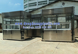 Cabin nhà bảo vệ inox BDI-20 mái 4 tầng cao cấp