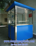 Cabin Bốt Gác Bảo Vệ Khung Inox ốp Alu BDI-25 (Mái Bo Tròn)