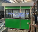 Cabin Bốt Gác Bảo Vệ Khung Inox ốp Alu BDI-26 (Mái Vuông)