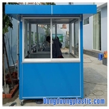 Cabin Bảo Vệ Khung Thép Ốp Alu BOD-02 (Mái vuông)