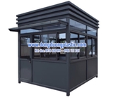 Cabin bốt gác bảo vệ khung thép mái vuông 3 tầng BOD-2020V