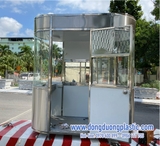 Cabin bảo vệ Inox kính cong cao cấp 2 đầu BDI-1022 (Mẫu nhỏ)
