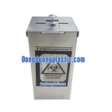 Hộp đựng chất thải sắc nhọn inox 1,5 lít hoặc 2 lít