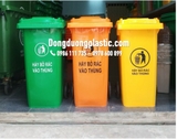Thùng Rác 120 Lít Nhựa HDPE có bánh xe