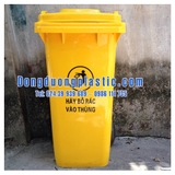 Thùng Rác 120 Lít Nhựa HDPE có bánh xe