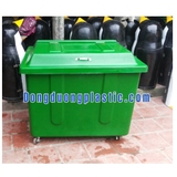 Thùng Rác 500 Lít Nhựa Composite Bánh Xe