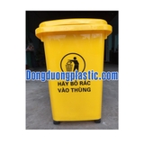 Thùng Rác 60 Lít Nhựa HDPE có bánh xe