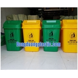 Thùng Rác 60 Lít Nắp Bập Bênh Nhựa HDPE