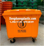 Thùng Rác 660 Lít Bánh Xe