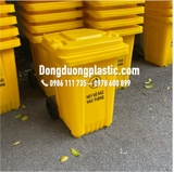 Thùng Rác 80 Lít Nhựa HDPE Có Bánh Xe