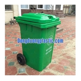 Thùng Rác 80 Lít Nhựa HDPE Có Bánh Xe