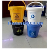 Xô y tế 10 lít nắp xoay