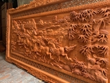 Tranh Mã Đáo Thành Công Gỗ Hương Đỏ Cao Cấp