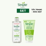 [Combo Simple] Sữa rửa mặt + Nước Tẩy Trang + Nước Hoa Hồng + Sữa Dưỡng Da