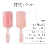 TMR Marbling Hair Comb Brush Lược Gỡ Rối Vân Đá