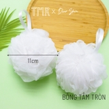 Bông Tắm Lưới White 50g Hình Hoa và Hình Tròn by TMR