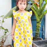 dam-hoa-huong-duong-vay-1-lop-nhe-mat-cho-be-gai-mamla