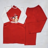 ao-dai-doi-be-trai-be-gai-mac-cap-mau-do-vai-lua-cheo-mem-in-hinh-tet-2-em-be-ma