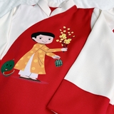 ao-dai-doi-be-trai-be-gai-mac-cap-vai-lua-cheo-mem-mau-do-in-hinh-em-be-tet-kem-