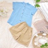 ao-so-mi-be-trai-xanh-duong-co-tau-chat-linen-dui-mem-min-mat-mamla