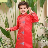 ao-dai-be-trai-gam-lua-do-van-may-sieu-hot-cach-tan-mamla