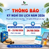 DYLAN THÔNG BÁO NGHỈ DU LỊCH NĂM 2026