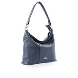 [Da Bò Thật Topgrain] Túi Xách Nữ Công Sở Dáng Mềm LEKA Lexa Hobo - Size 28cm - Màu Xanh Navy