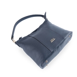 [Da Bò Thật Topgrain] Túi Xách Nữ Công Sở Dáng Mềm LEKA Lexa Hobo - Size 28cm - Màu Xanh Navy